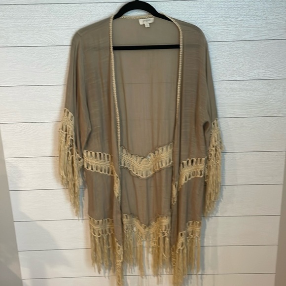 UMGEE Usa Women's open front poncho coverup size M boho western festival‎ - Picture 1 of 7